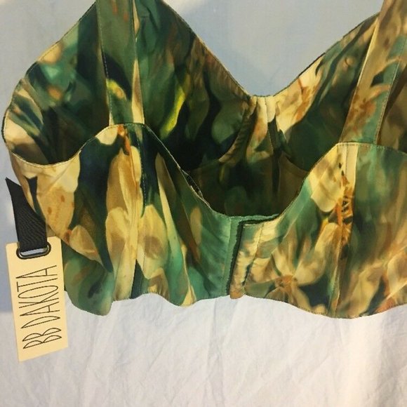 BB Dakota Mint Julip Cropped Bustier - NWT - Picture 4 of 7
